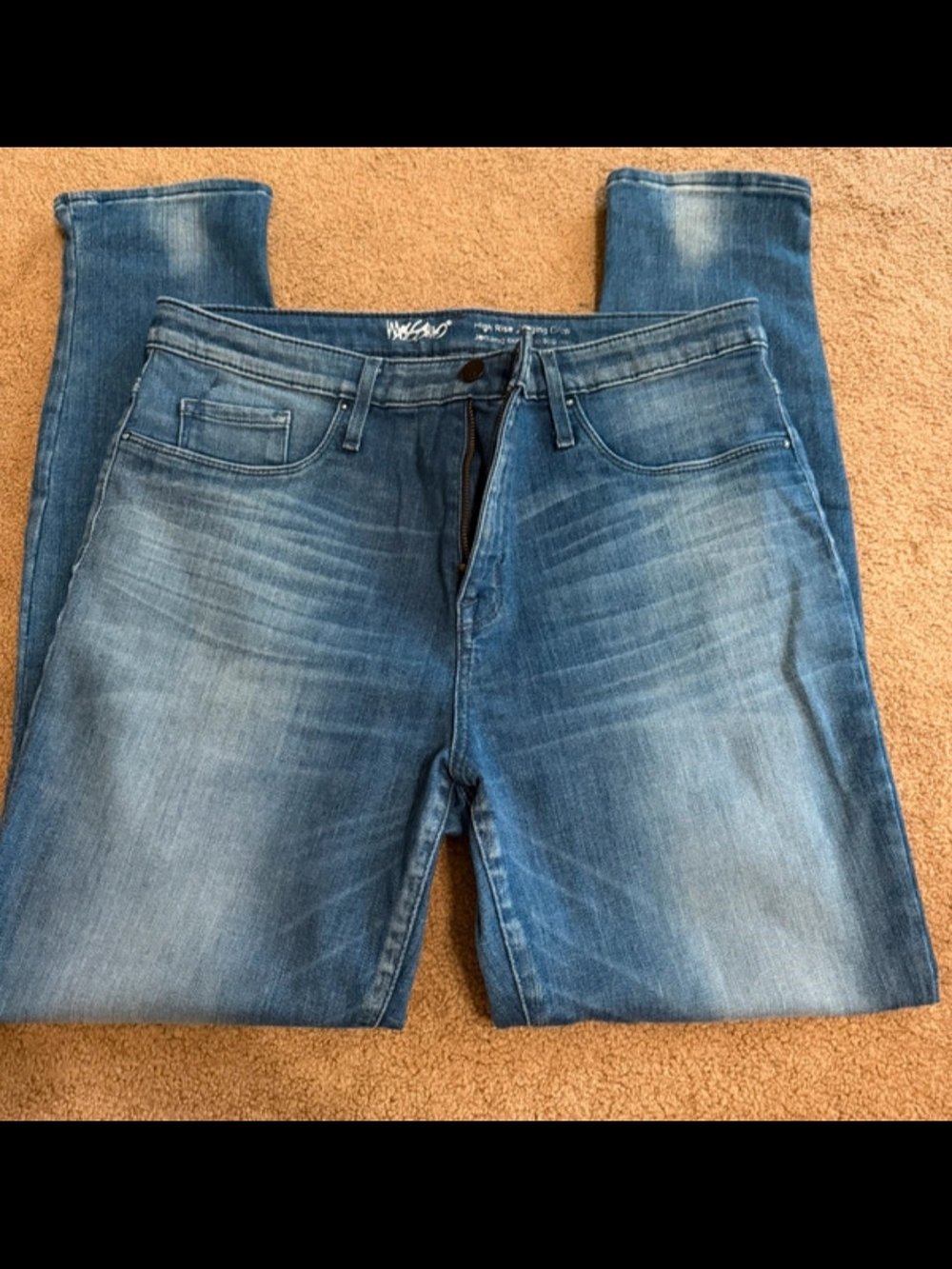 Women's Blue Washed Jeans
